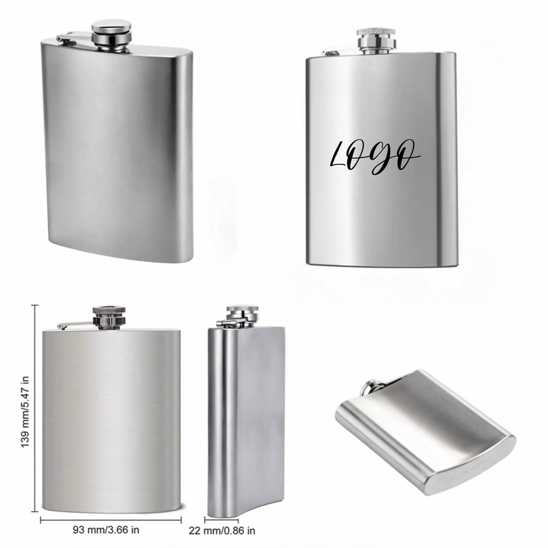8 Oz Stainless Steel Hip Flask for Liquor