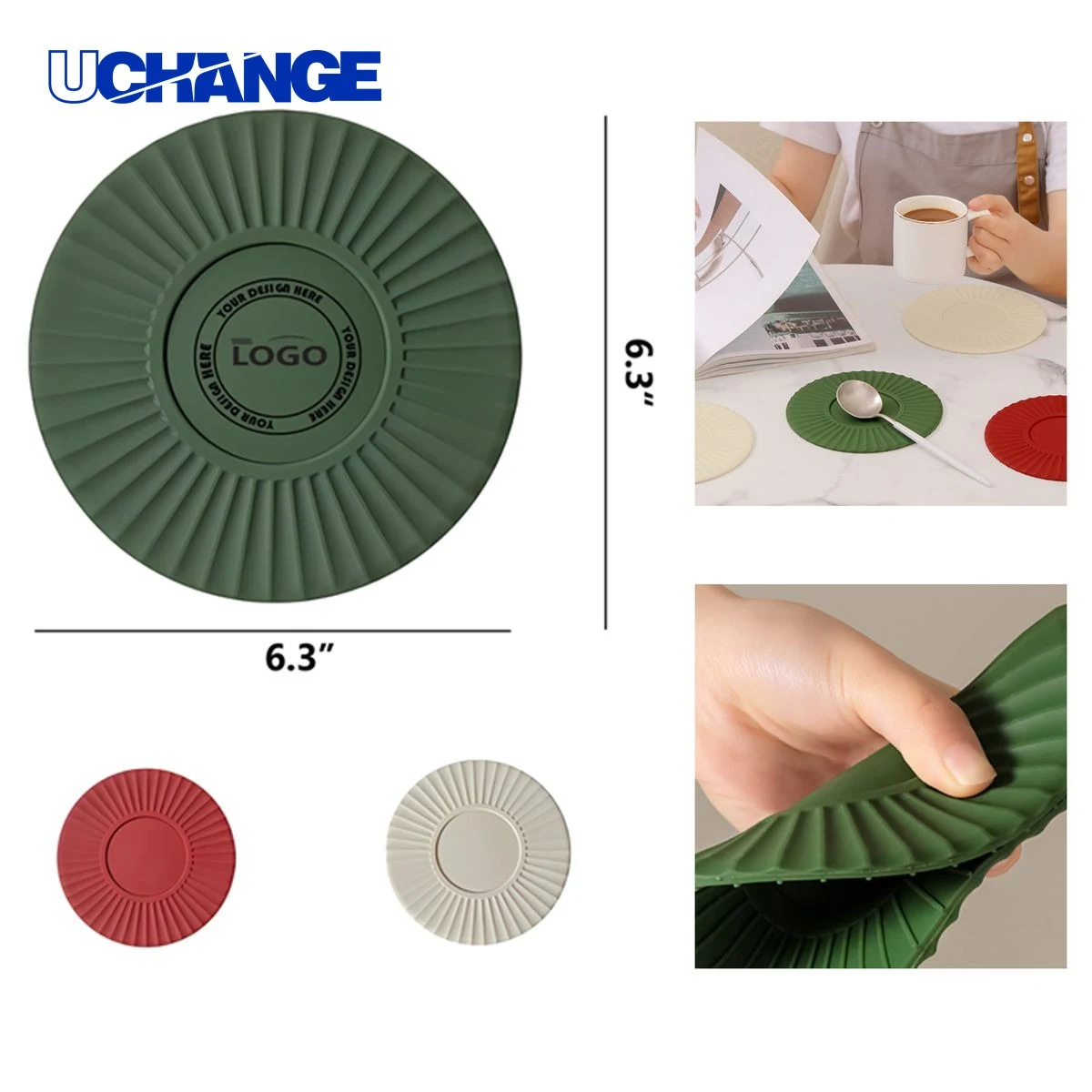 Reliable Heat Resistant Silicone Non-Slip Coaster Mat 1