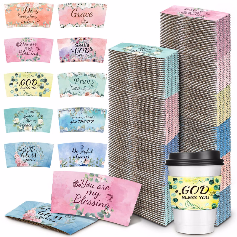 16 oz One-Time Custom Coffee Cup Sleeve