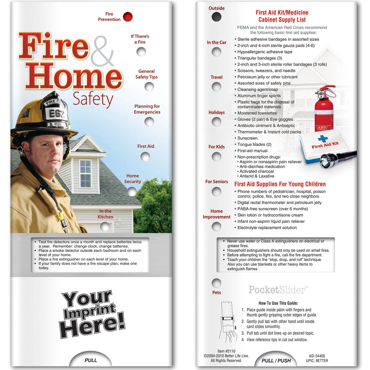Pocket Slider - Fire and Home Safety 1