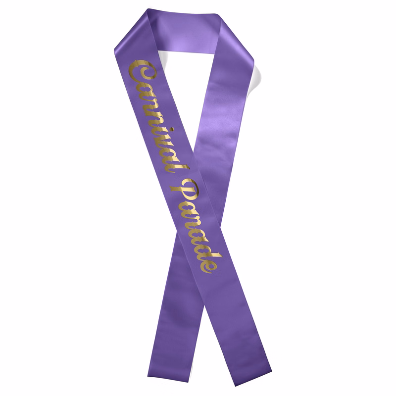 4" Badge Satin Sash - 83" Long - Brilliance