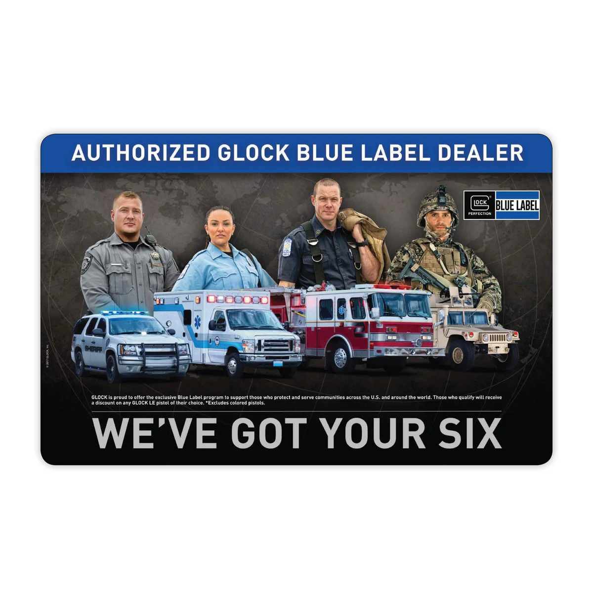 Antimicrobial Fabric Surface Slim Counter Mat Heavy-Duty Backing (11"x17"x1/8")STANDARD 1