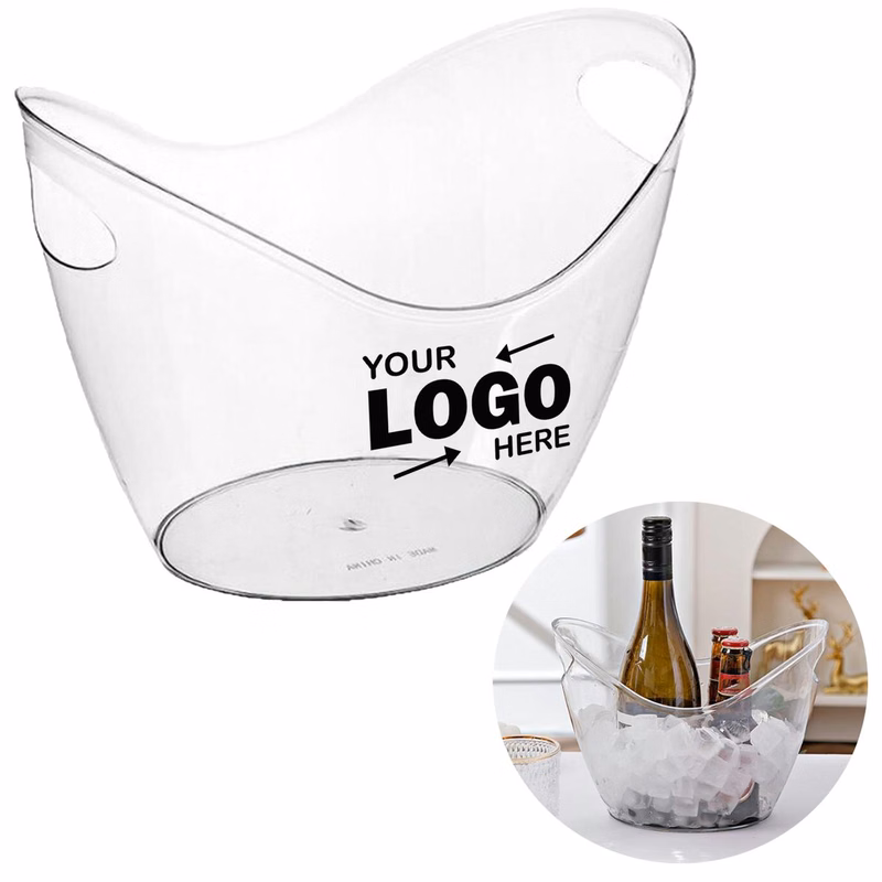 120oz Transparent Plastic Party Ice Bucket