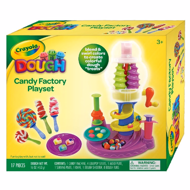 Crayola Dough Candy Factory Playset - Non-toxic Ages 3+
