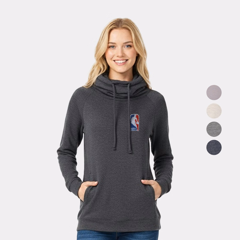 HeatLast™ Ladies Faux Cashmere Funnel Neck Sweatshirt