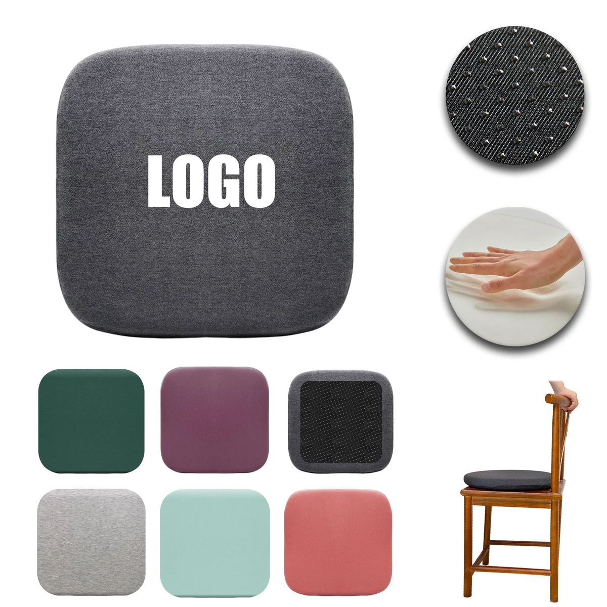 Square Memory Foam Cushion 1