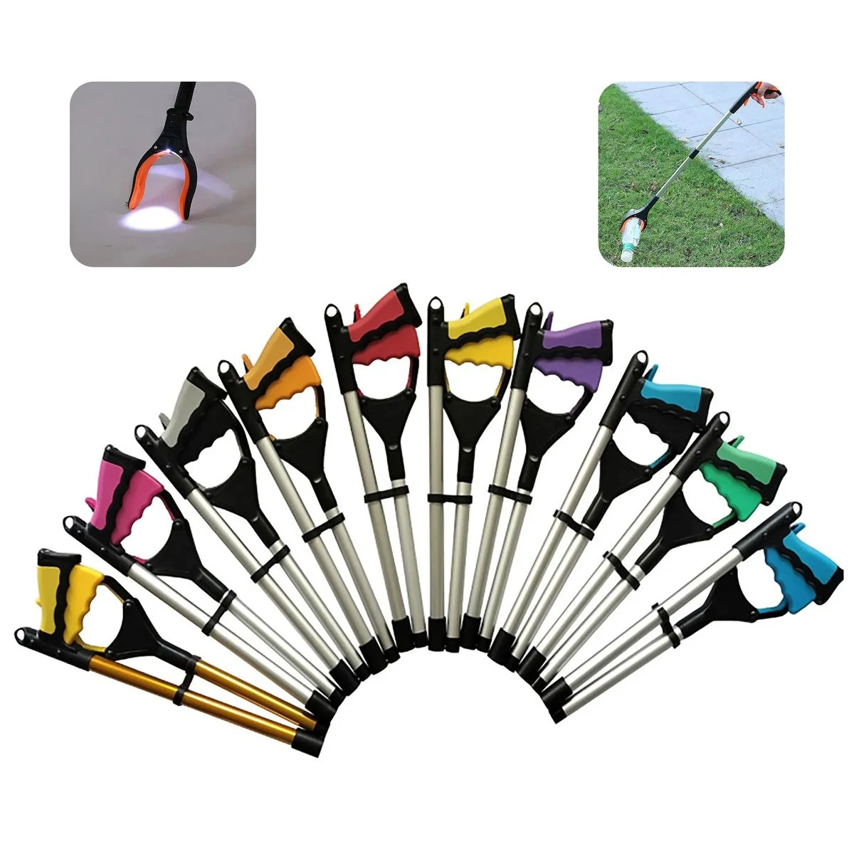Folding Trash Grabber With Light 1