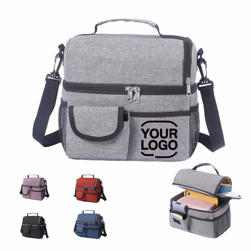 Double Compartment Lunch Bag