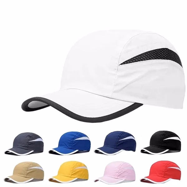 Custom Polyester Quick Drying Baseball Cap — Adjustable Sports Promotional Hat