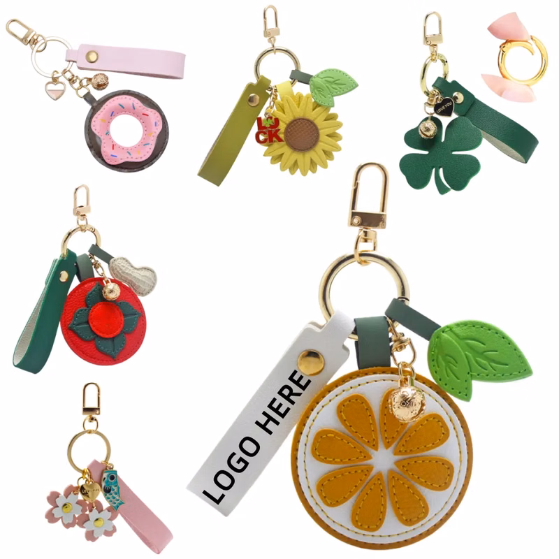 Creative Leather Keychain Bag Pendant