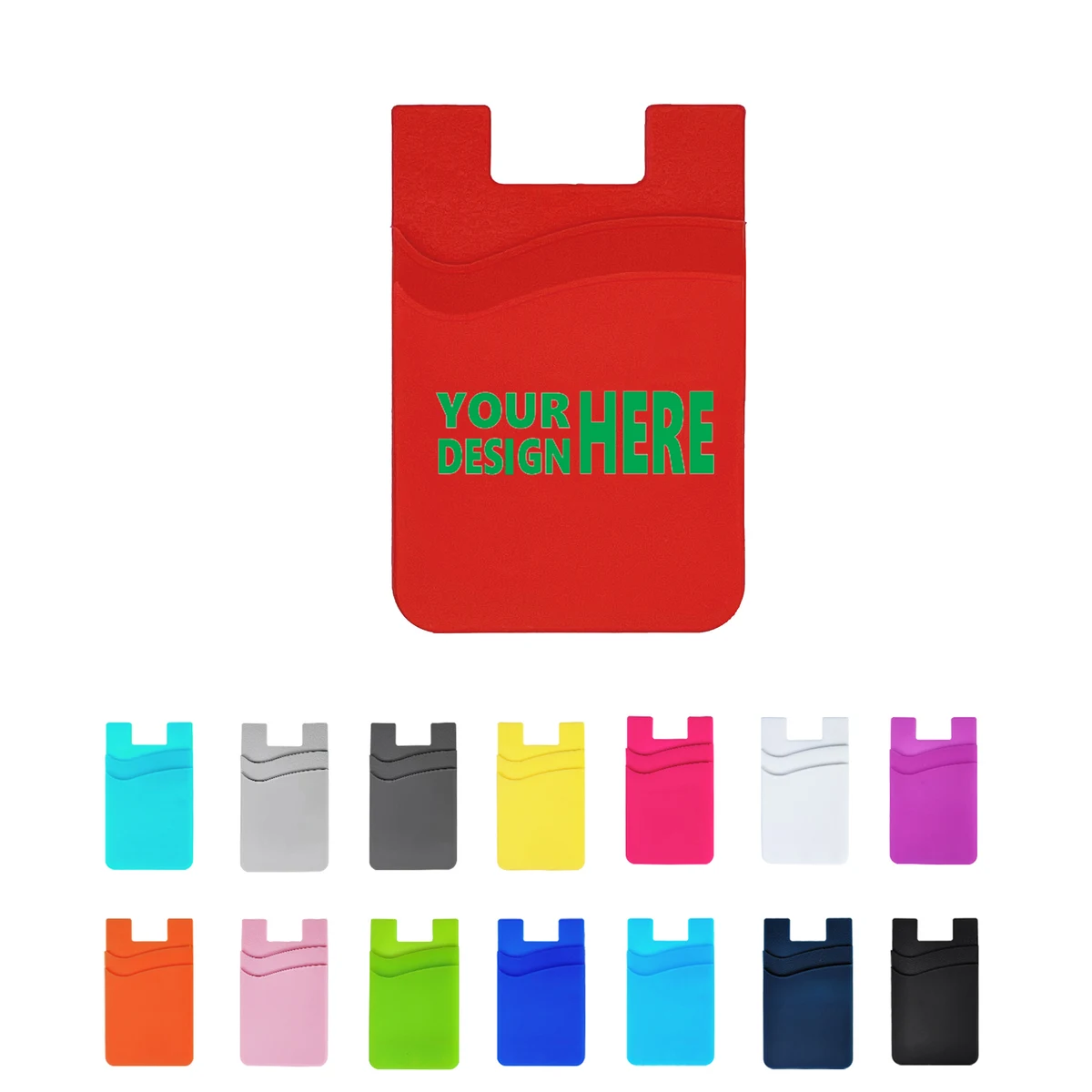 Custom Silicone Cell Phone Wallet 1