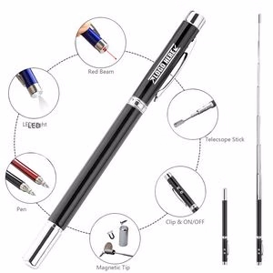 Multi Tool Metal Pen With Flashlight Ballpoint And Magnetic Tip