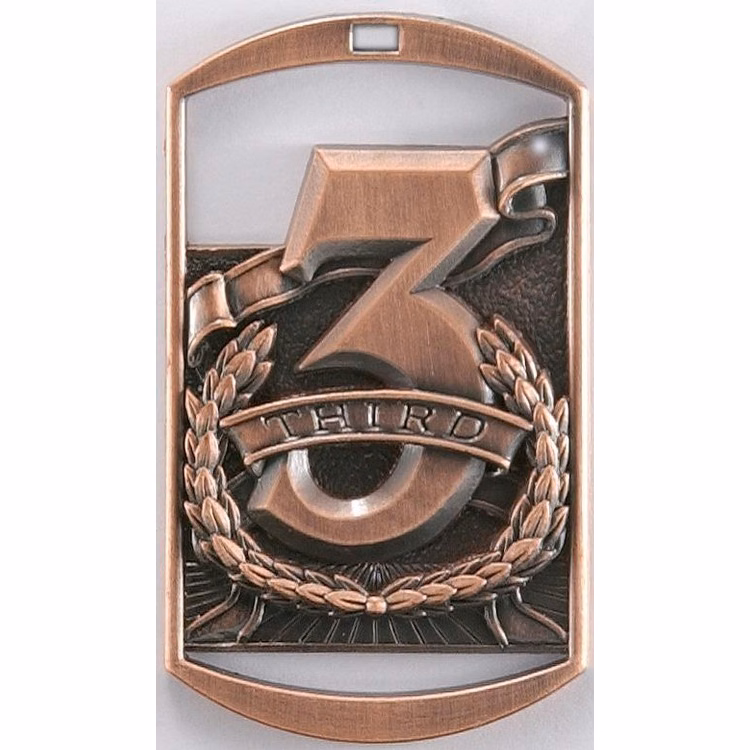 Third DT Series Medal, 2" tall
