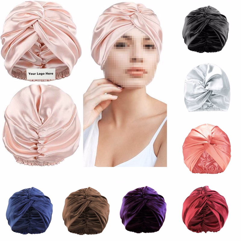 Adjustable Silk Satin Bonnet