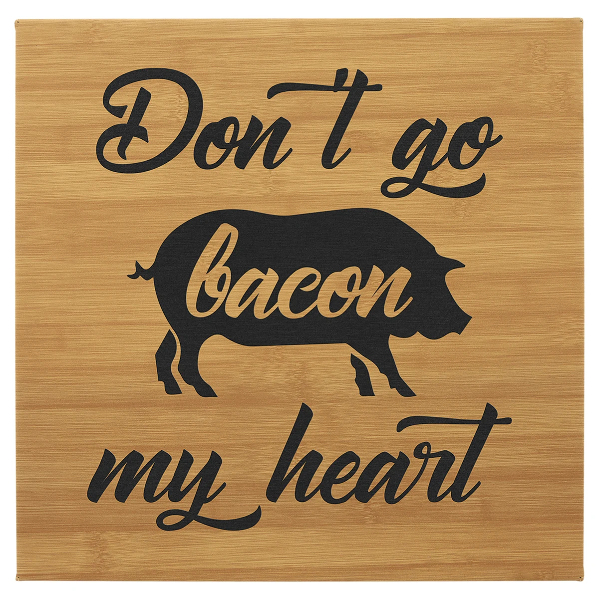 14" x 14" Bamboo Leatherette Wall Decor with Sawtooth Hanger 1