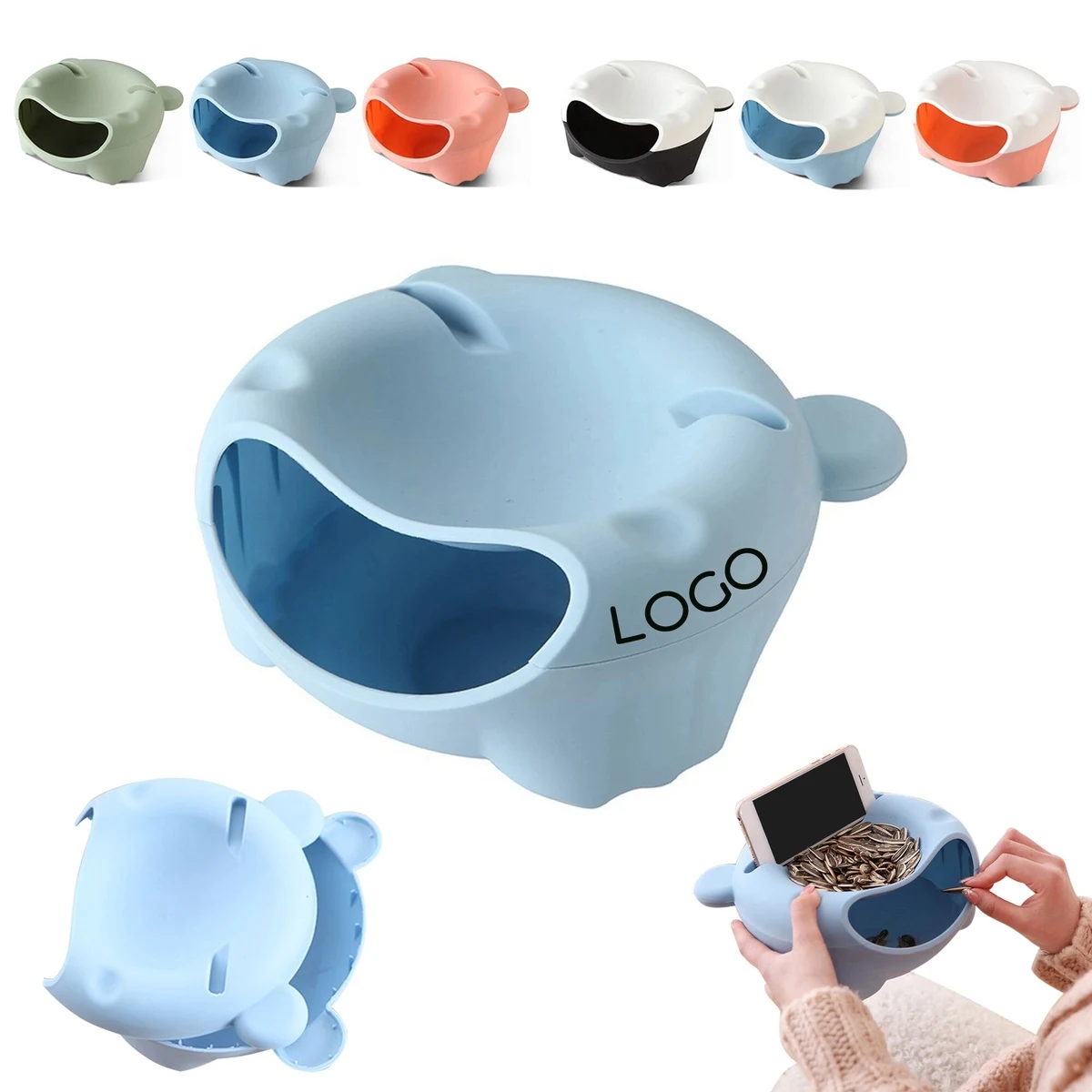 Multipurpose Trash Bin With Phone Holder 1