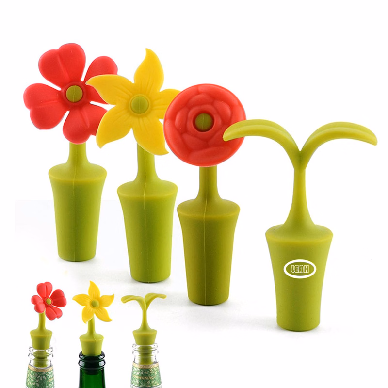 Floral Silicone Wine Corks
