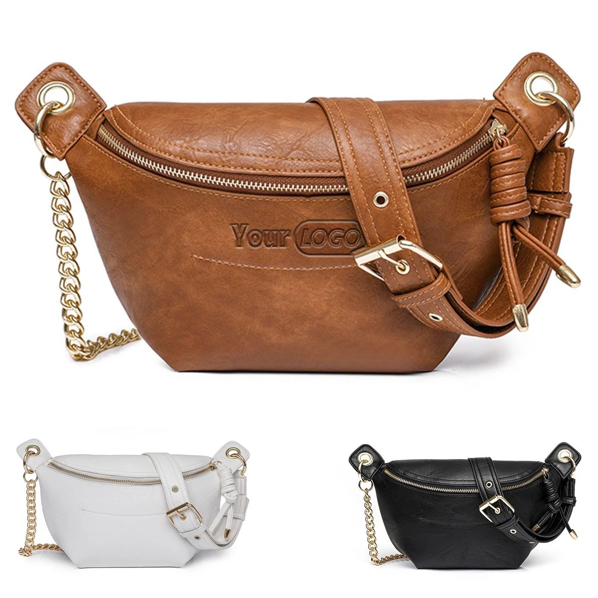 PU Leathe Fanny Pack Crossbody Purse for Women 1