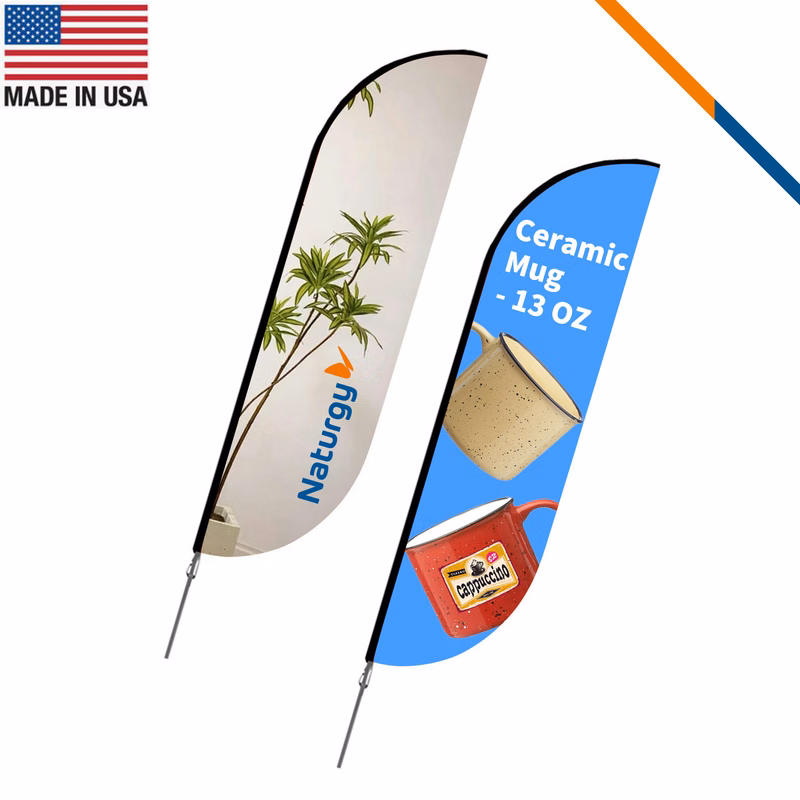 10' VibeWave Single Sided Super Flag