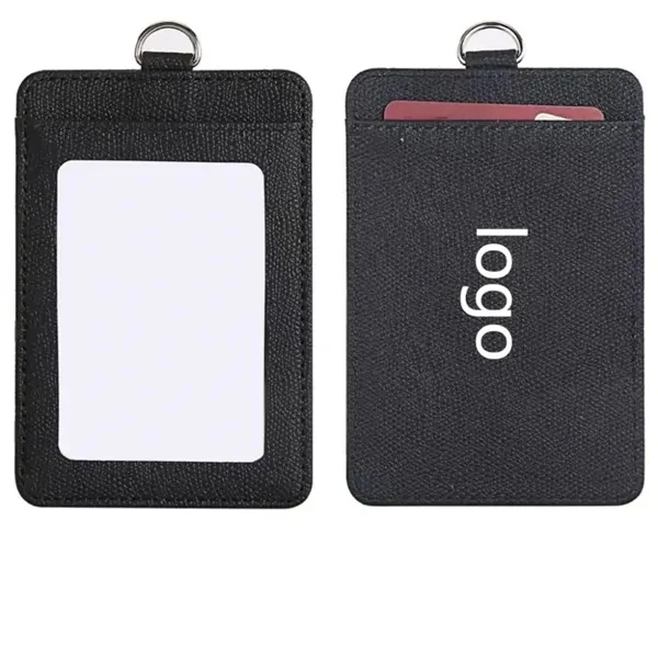 Custom Plastic Badge Holder with Reinforced Neck Strap — Trade Show ID Lanyard 1