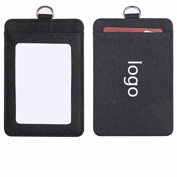 Custom Plastic Badge Holder with Reinforced Neck Strap — Trade Show ID Lanyard