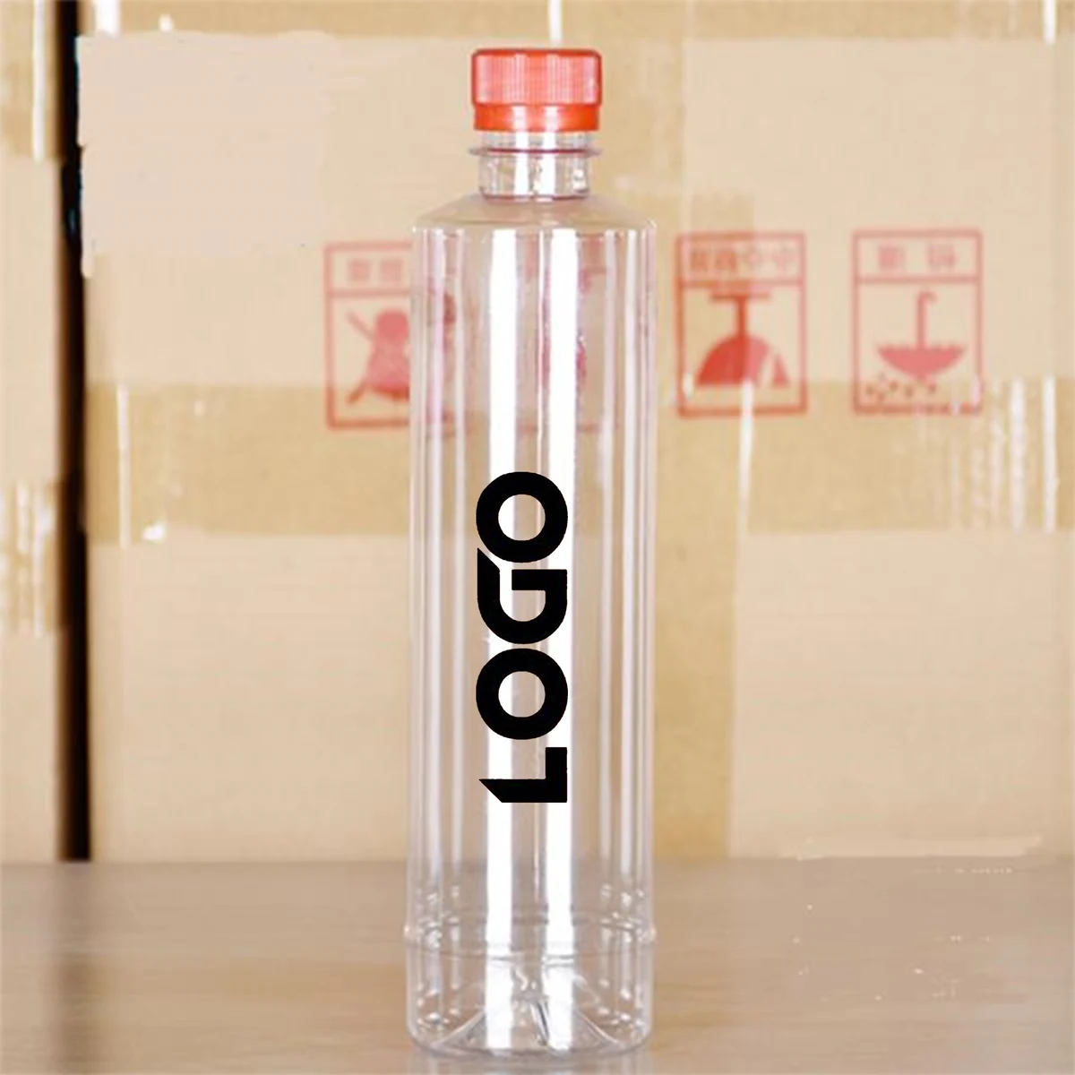 17OZ 500ml Clear Plastic Bottle 1