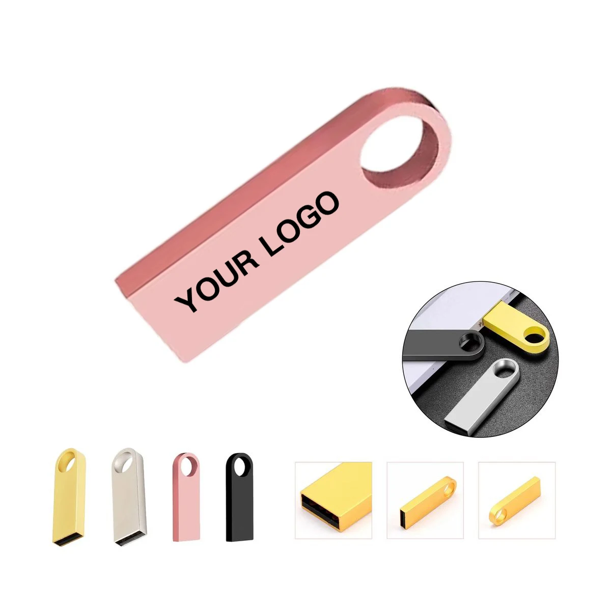 64GB Stainless Steel USB Flash Drive for File Storage 1