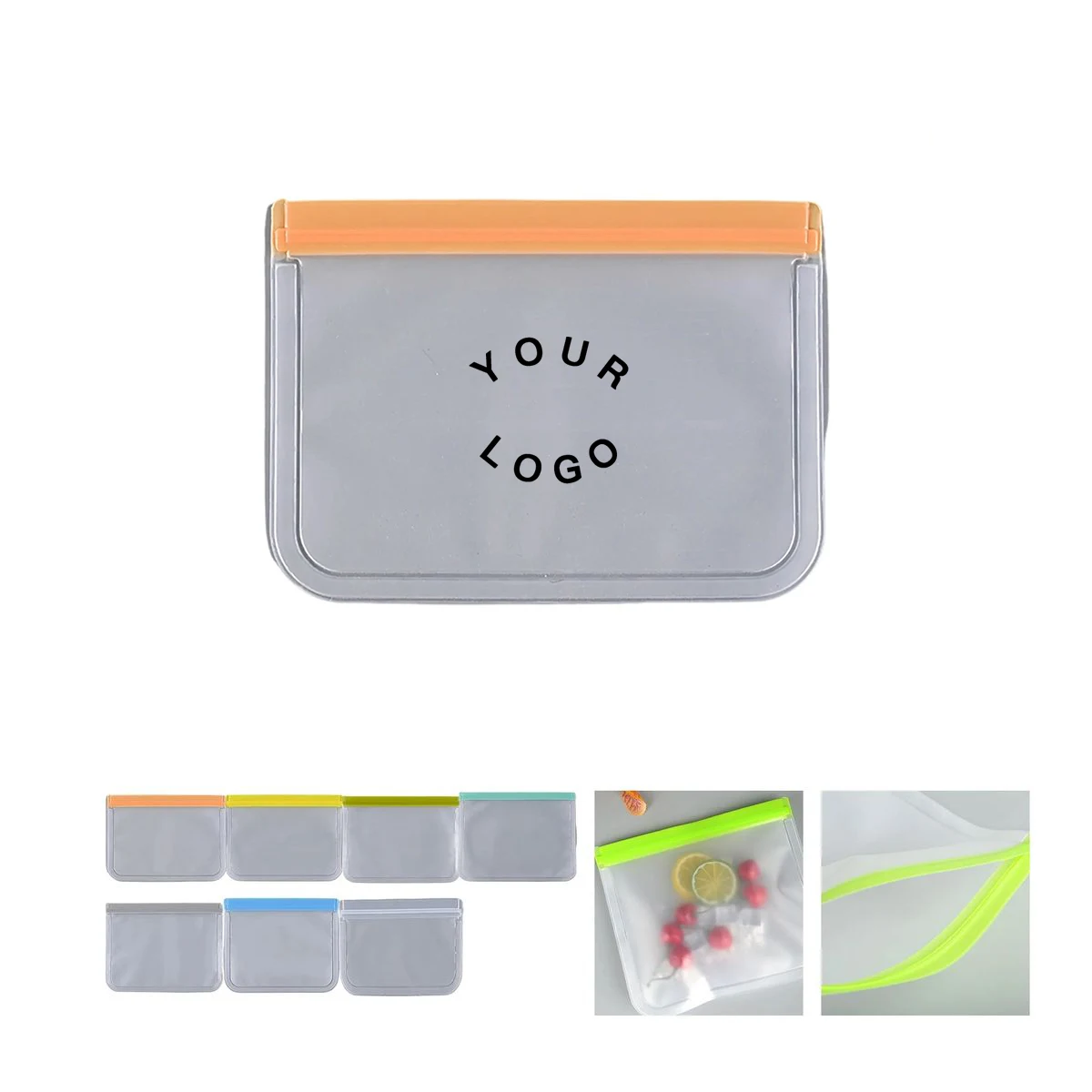 Reusable Food Storage Bag with Sealable Closure 1