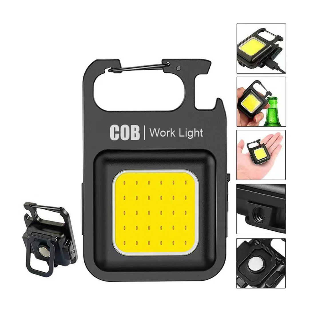 Carabiner Pocket Magnetic Rechargeable Mini COB Work Light 1