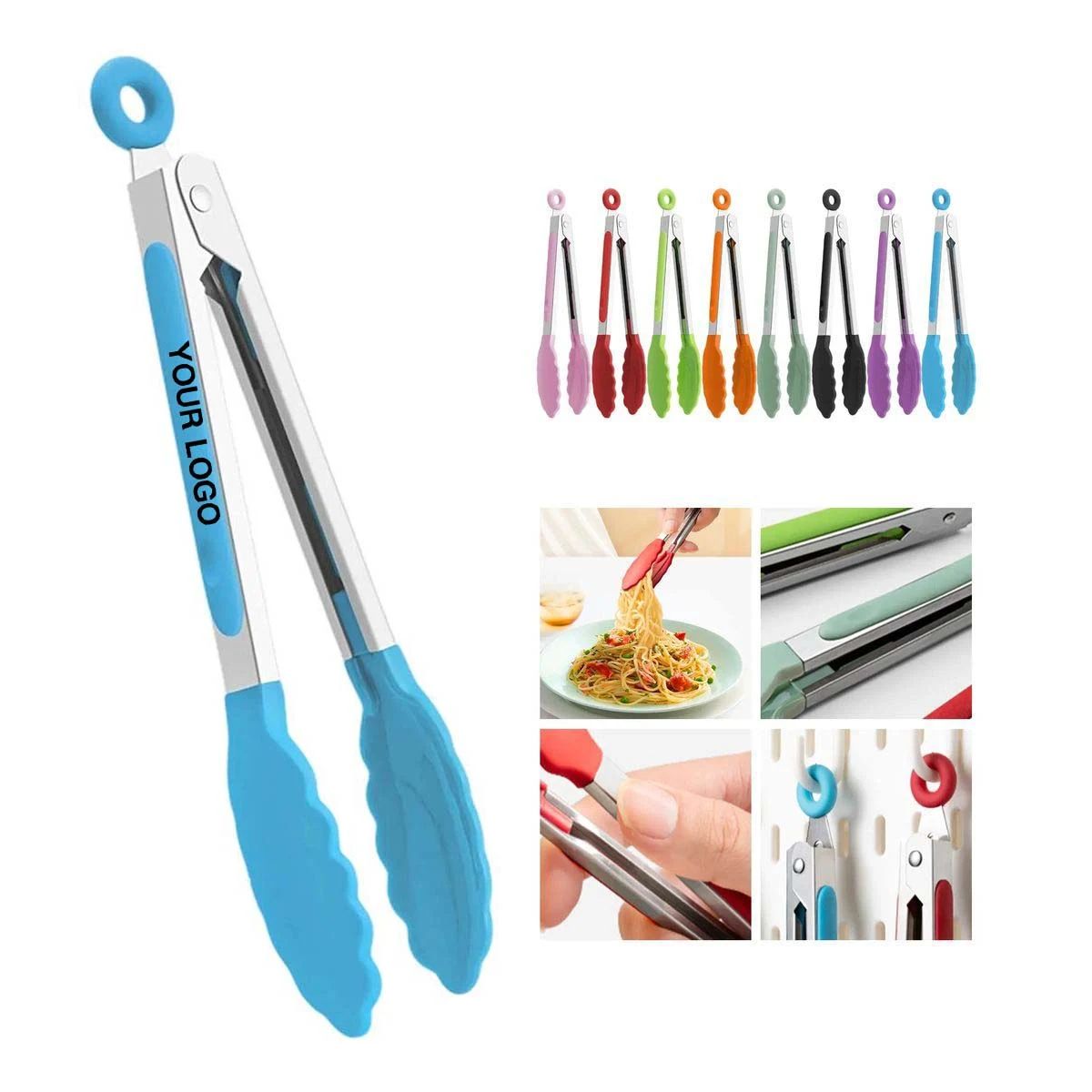 Food Grade Stainless Steel Tongs for Baking and Grilling 1