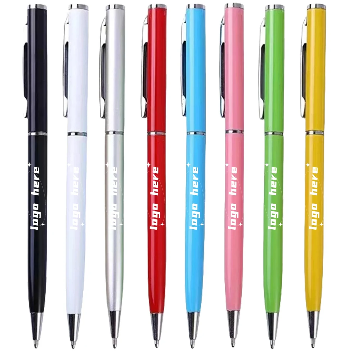 Metallic Slim Twist Action Pen MOQ100 1