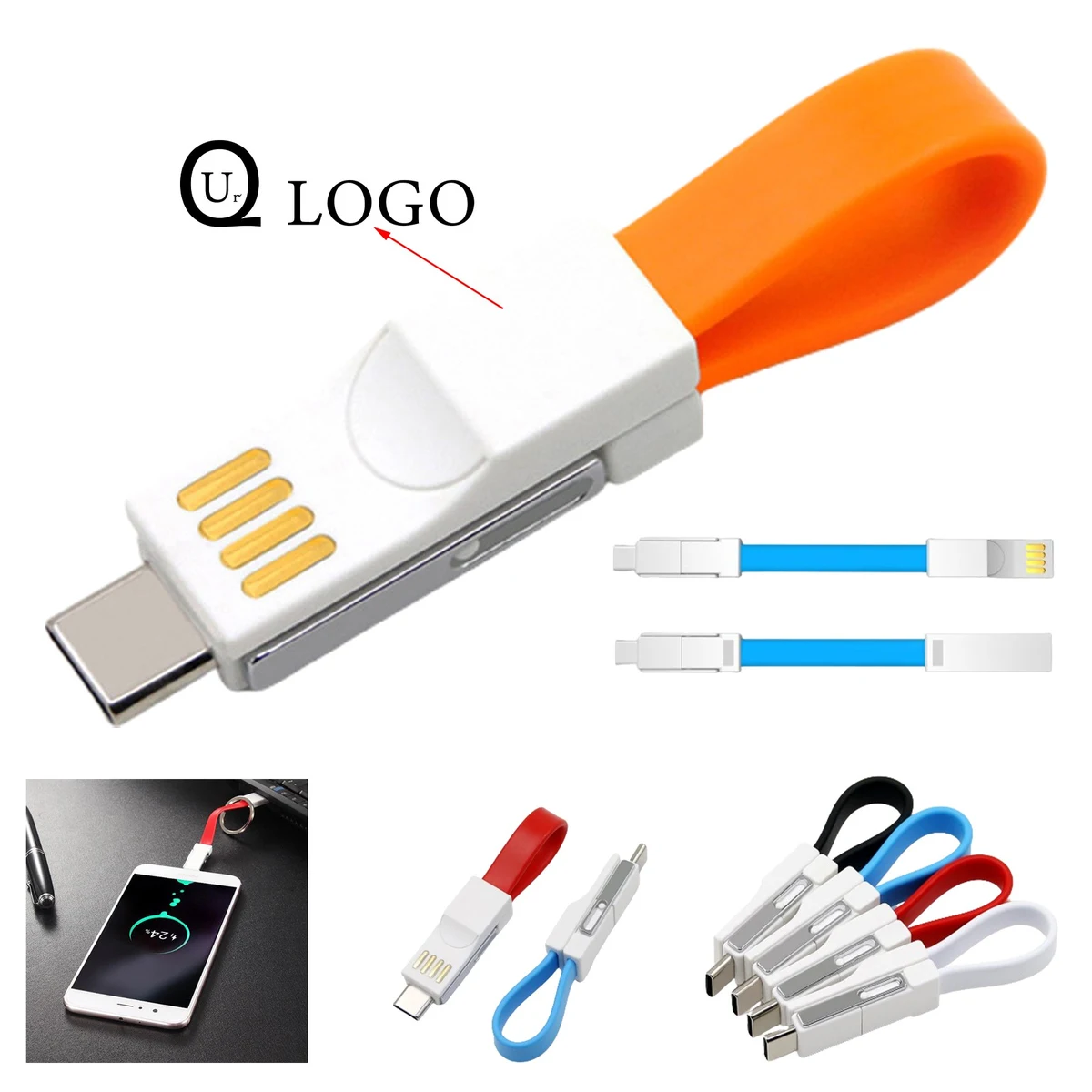 4-In-1 Magnetic Keychain Data Cable 1