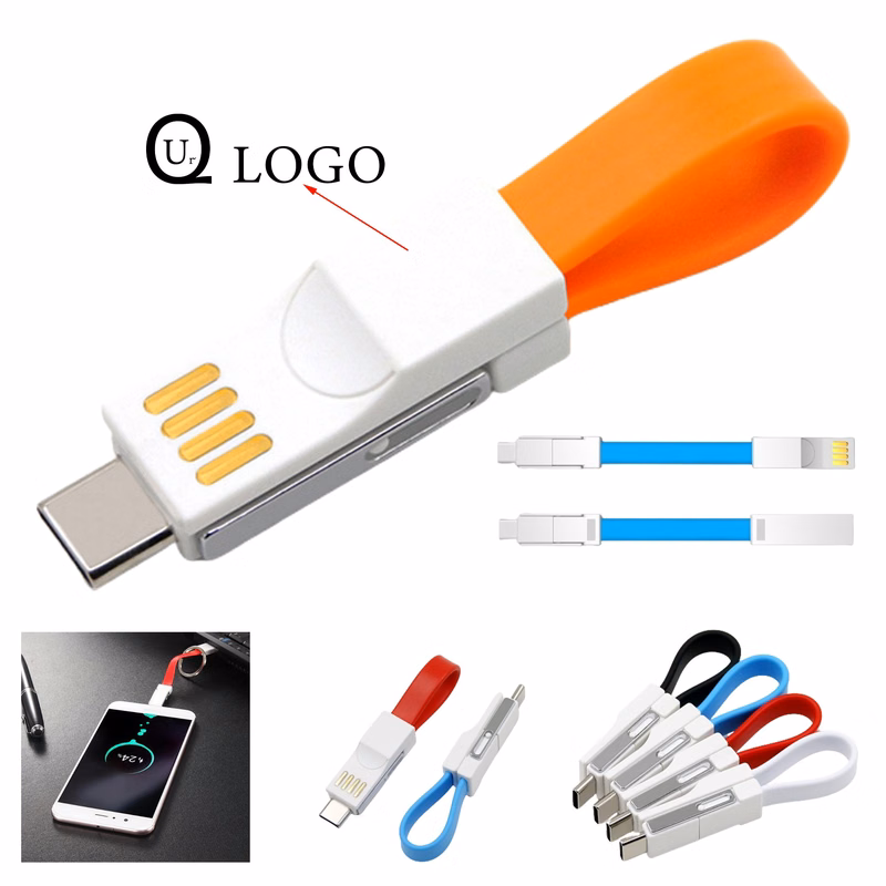 4-In-1 Magnetic Keychain Data Cable