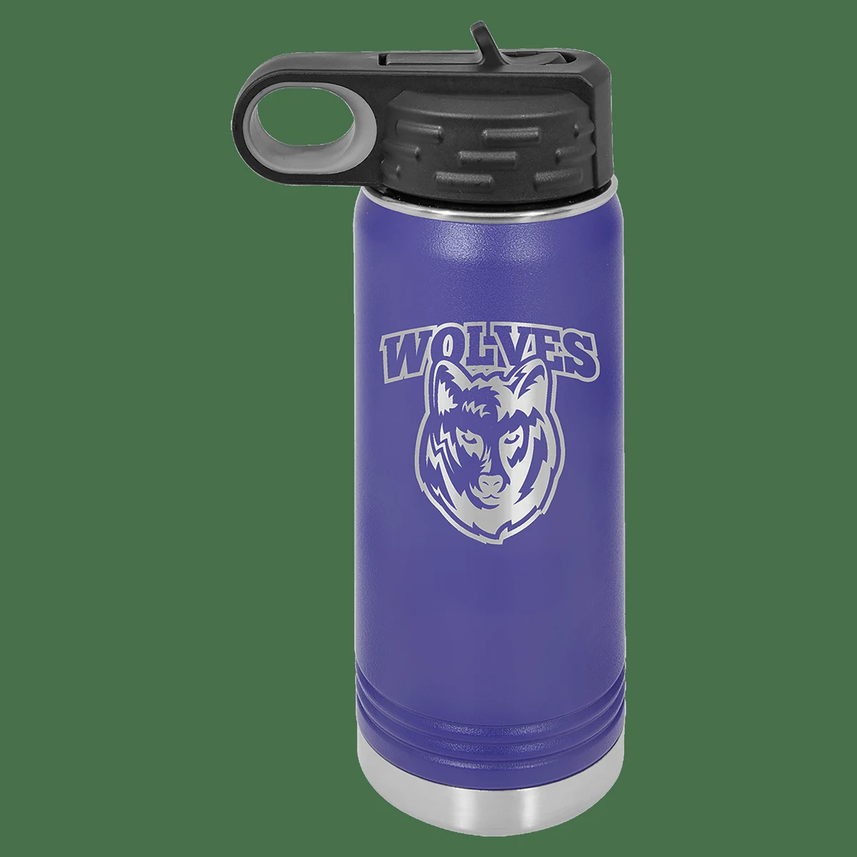 20 oz. Purple Laser Engraved Polar Camel Water Bottles, custom water bottle with logo imprint 1