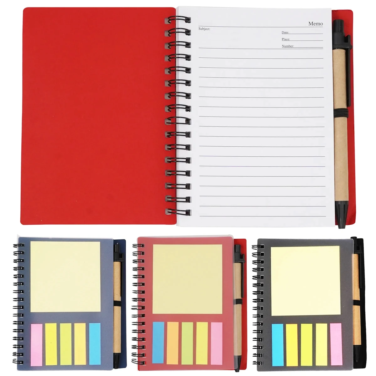 Paper Notebook With Sticky Notes 1