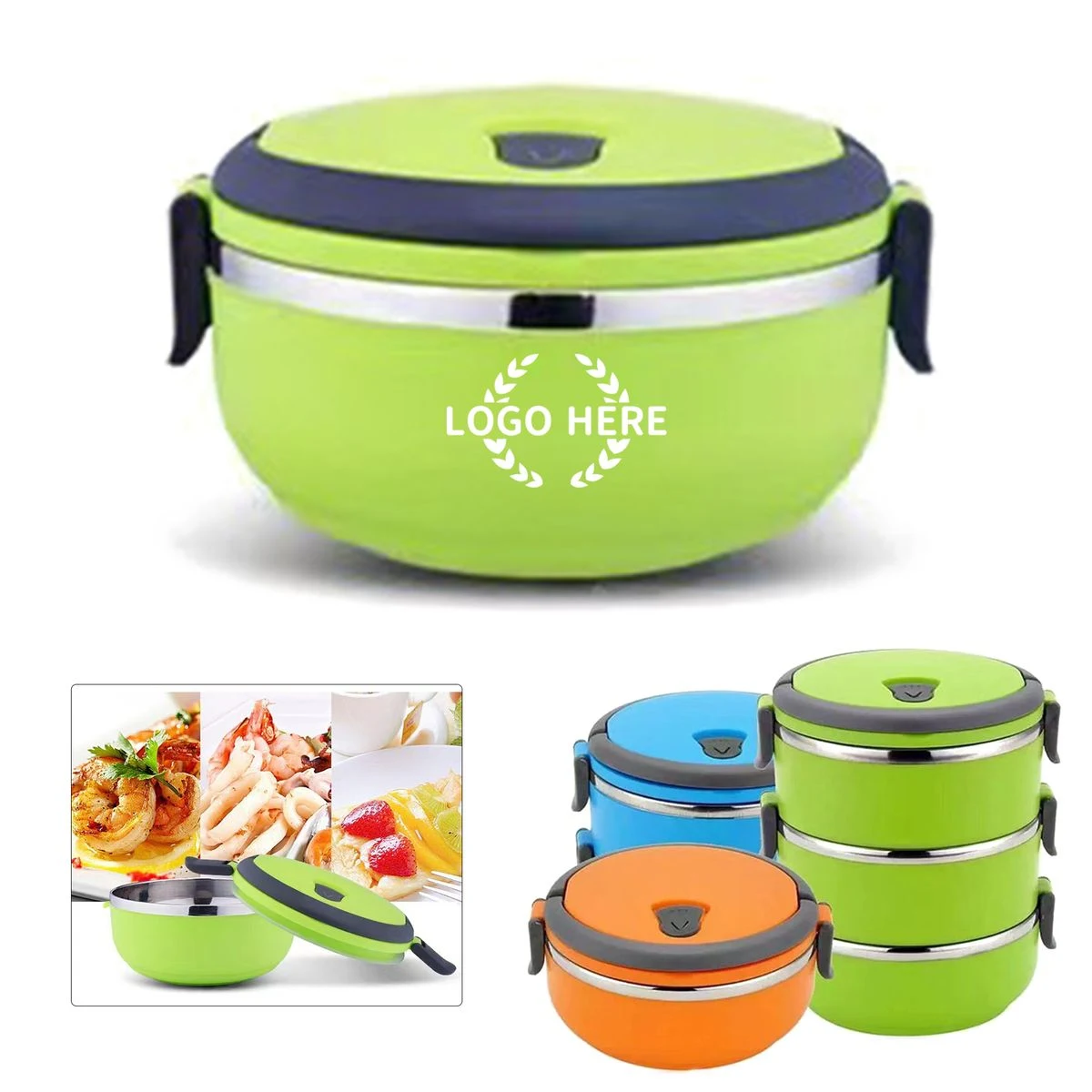 Stainless Steel Round Food Container 1