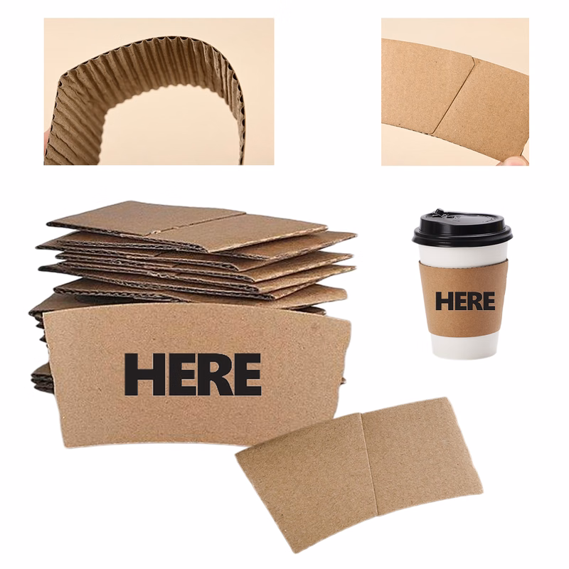 Custom Paper Cup Sleeves MOQ 100PCS