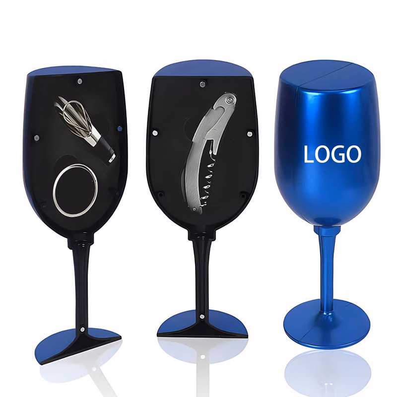 3-Piece Wine Opener Set Wine Glass Shape