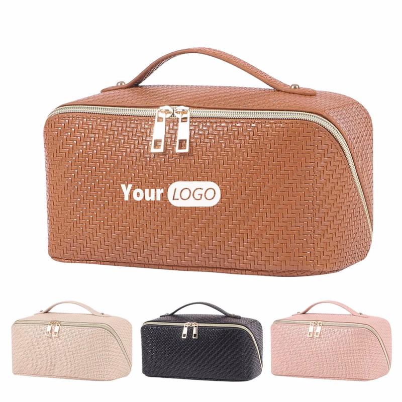 Makeup Bag PU Leather Waterproof Portable