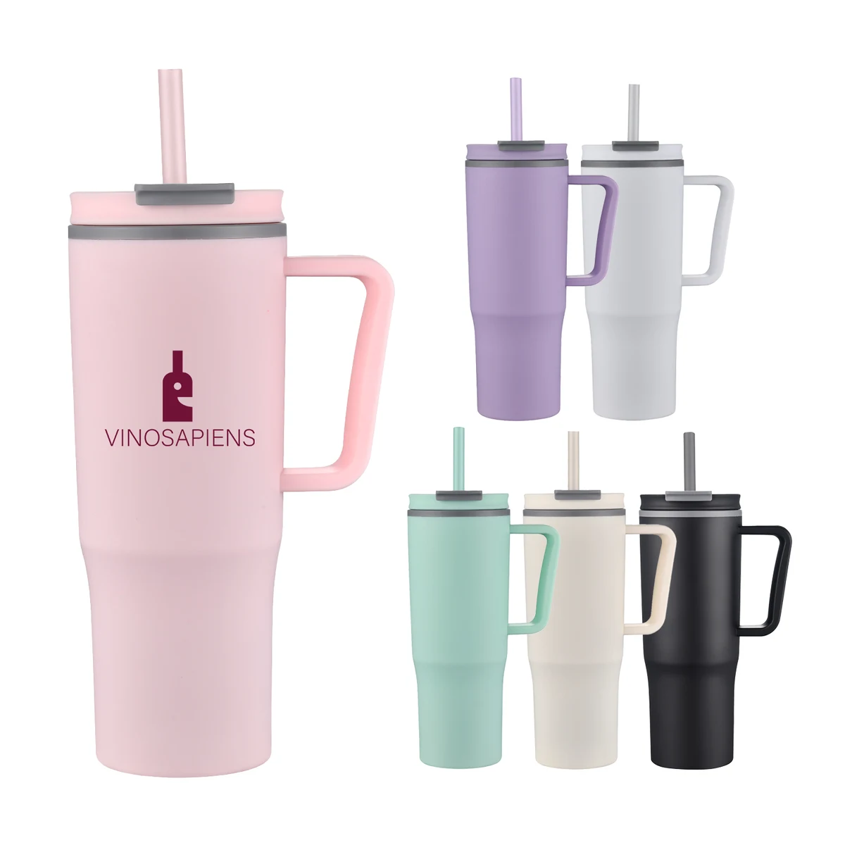 30 oz Travel Tumbler with Straw 1