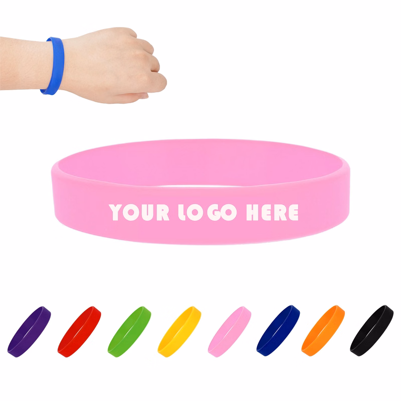 Silicone Solid Color Sports Bracelet Fashion Wristband