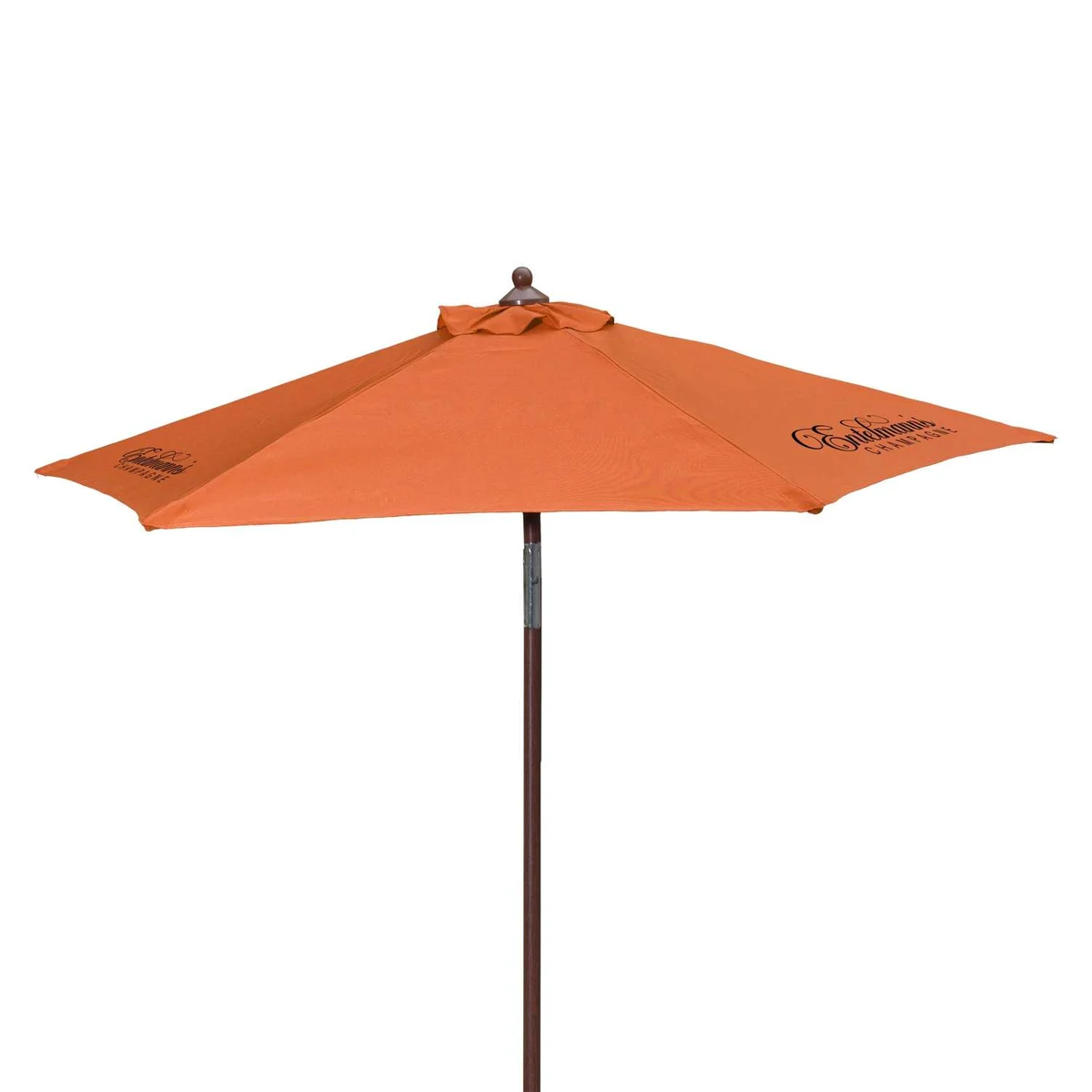7' Wood Look Tilting Market Umbrella Kit (3 Imprints) 1