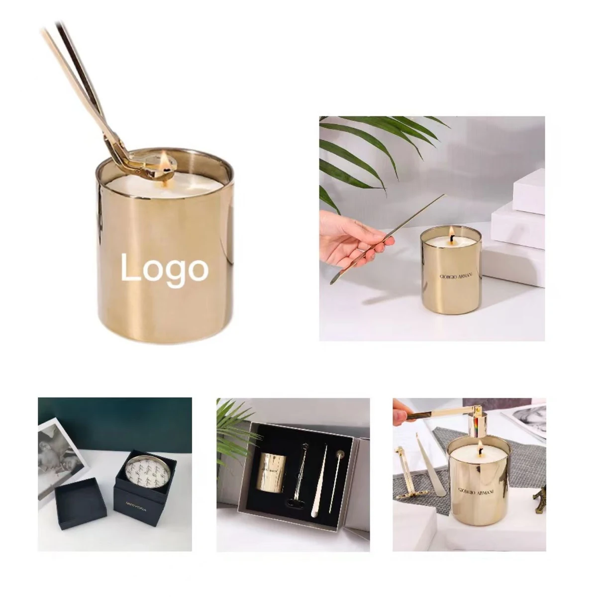 Gold Aromatherapy Scented Candles 1