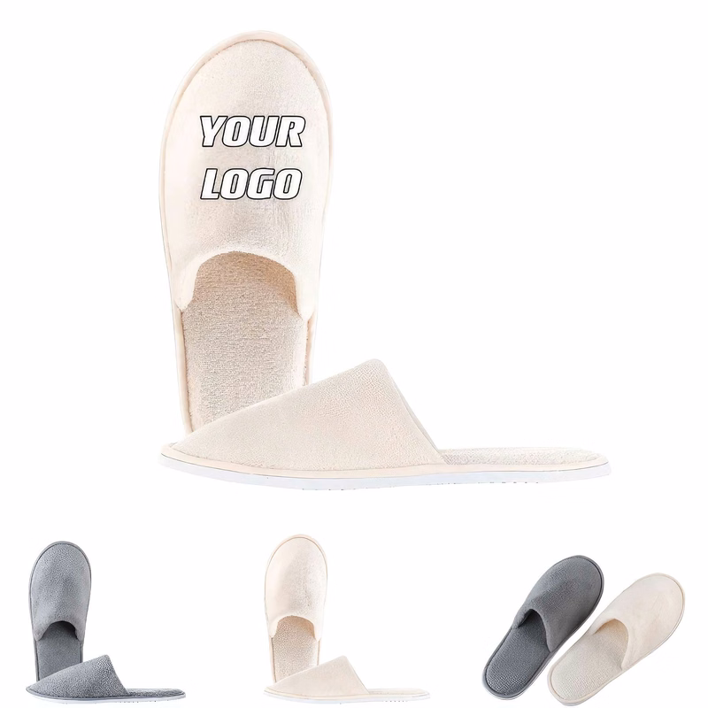 Coral Fleece Non-slip Slippers For Hotel Guesthouse