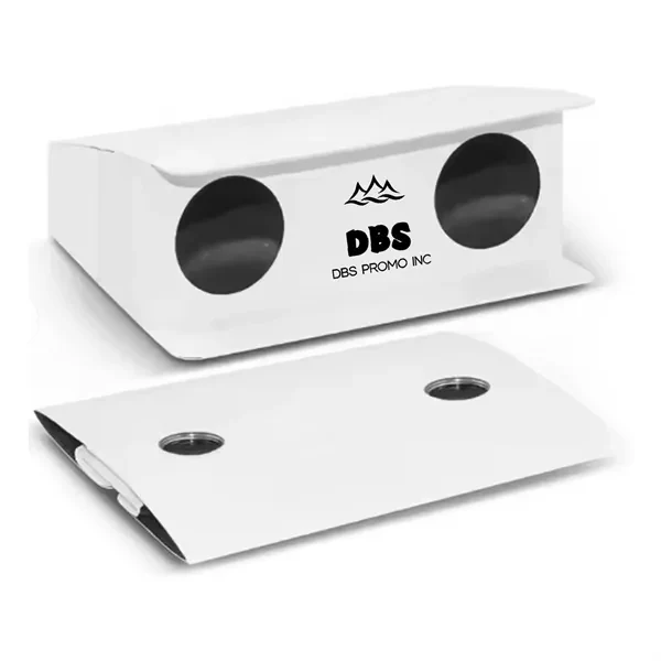 Handy Promotional Folding Paper Binoculars, promotional toy with logo imprint 1