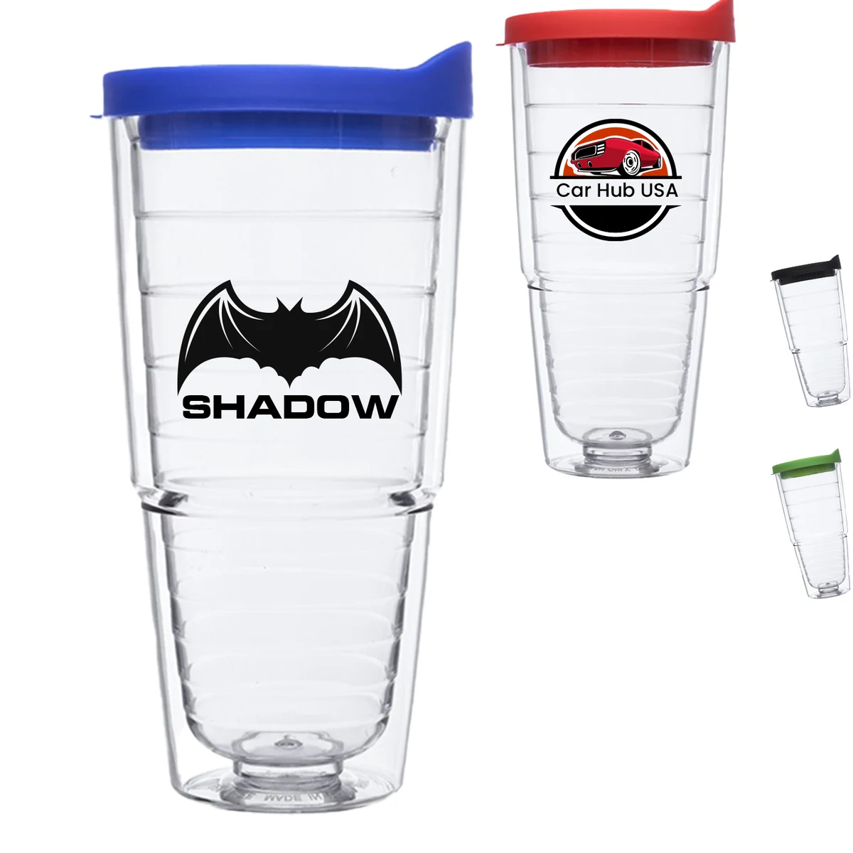 24 oz Double Wall Acrylic Tumbler w/ Custom Logo Spill Proof 1