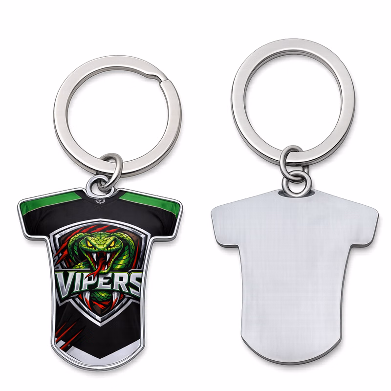 Sports Jersey Short Sleeve Metal Keychain