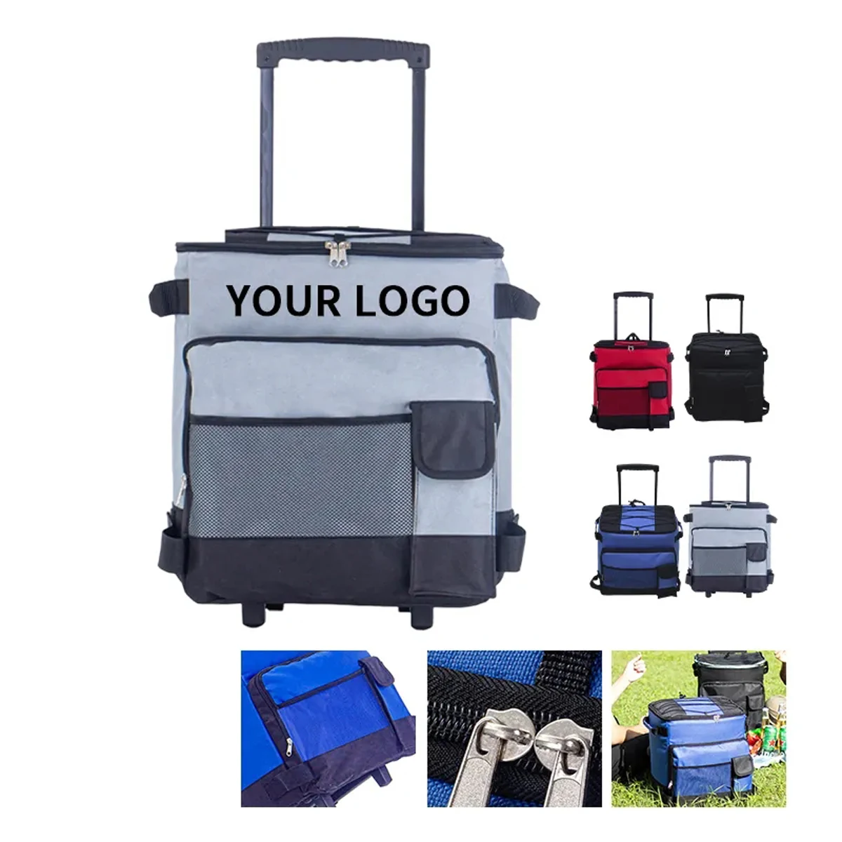 Portable Picnic Cooler with Wheels 1