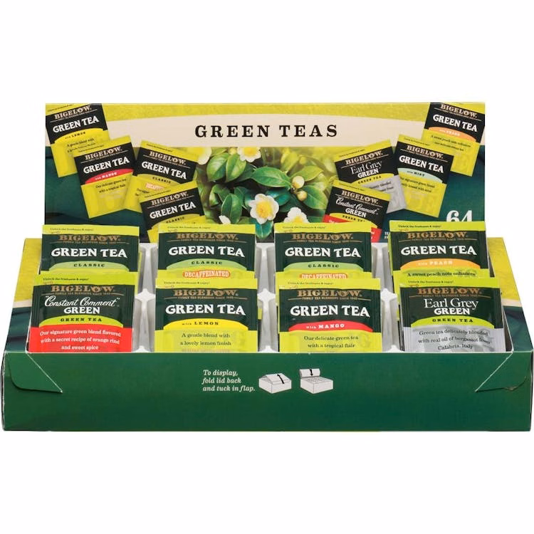 Bigelow Tea Bags - Assorted Green Teas 64 Count