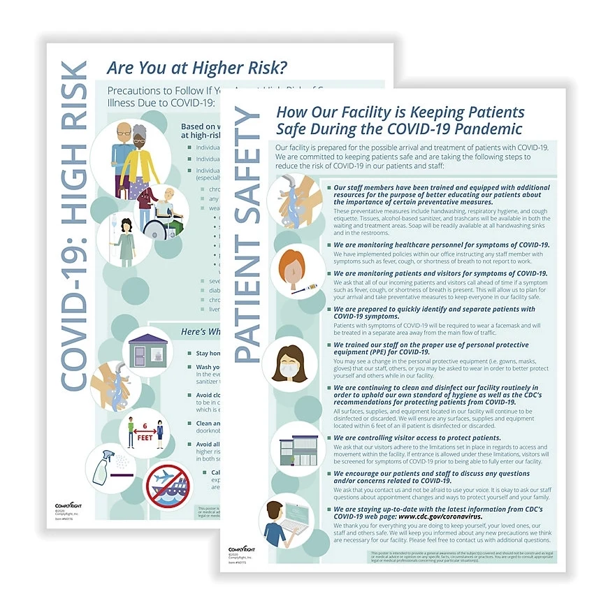 COVID-19 - Patient Waiting Area - Poster Set 1